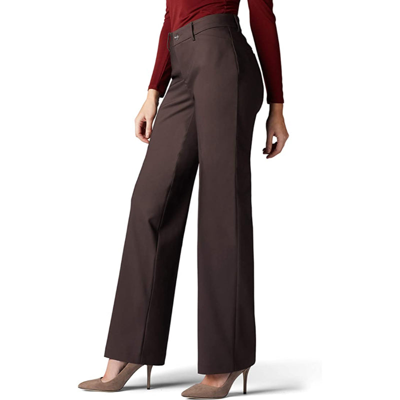 Women Regular Fit Mid Rise Flex Motion Trouser Pant-Legletic