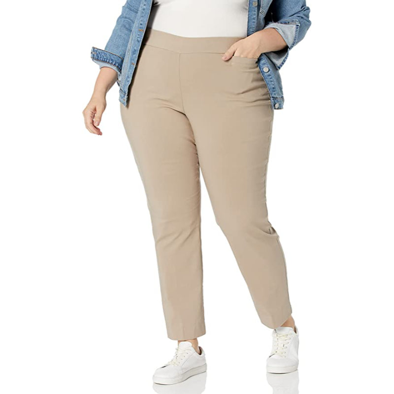 Women's Super Stretch Millennium Welt Pocket Pull On Career Pant-Legletic