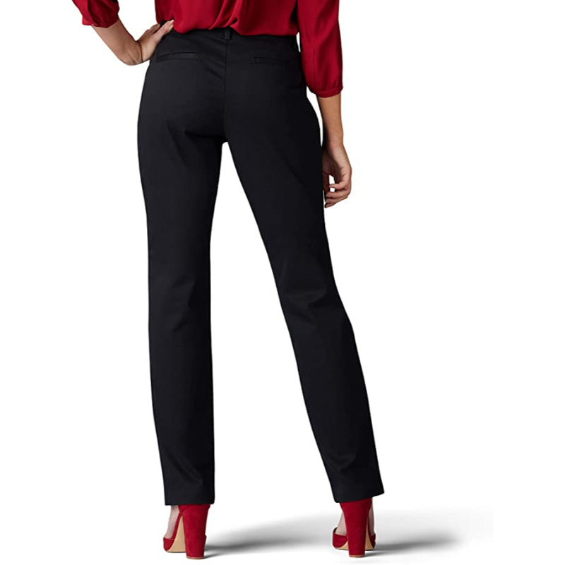 Women's Wrinkle-Free Relaxed Fit Straight Leg Pant-Legletic