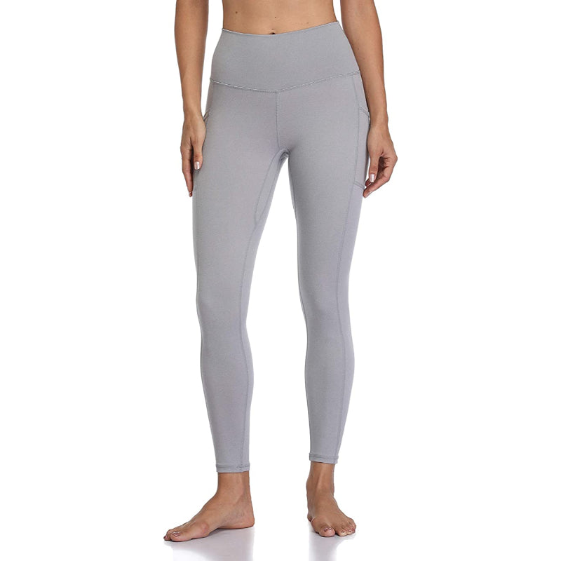 Multicolor Women's High Waisted Yoga Pants Length Leggings With Pockets-Legletic