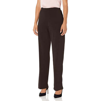 Women's Petite Flat-Front Straight-Leg Pant-Legletic