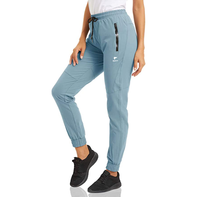 Women's Quick Dry Jogger Hiking Pants With Zipper Pockets Closed Bottom Sweatpants For Workout, Gym, Running-Legletic
