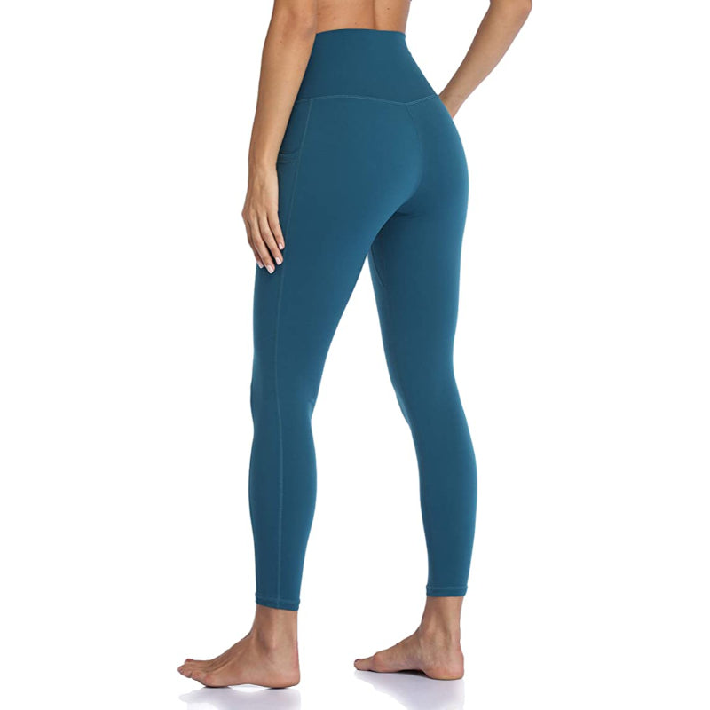 Multicolor Women's High Waisted Yoga Pants Length Leggings With Pockets-Legletic