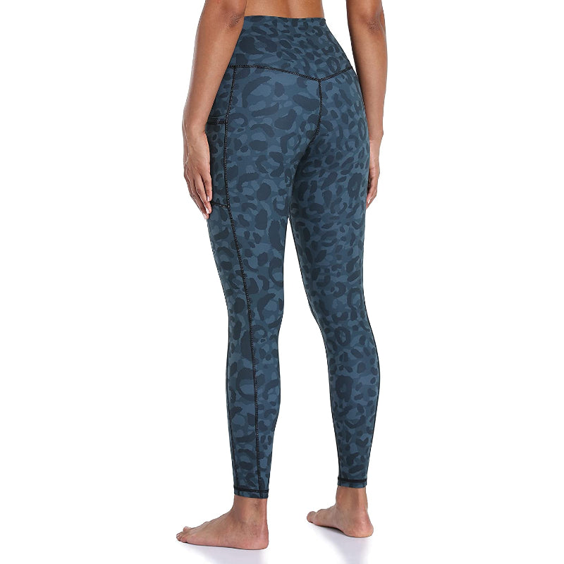 Stylish Print Women's High Waisted Yoga Pants Length Leggings With Pockets-Legletic