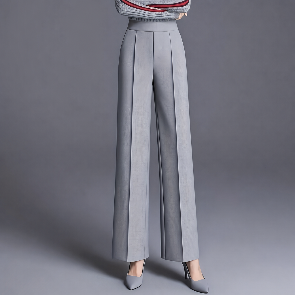 High Slant Pants With Pocket For Women