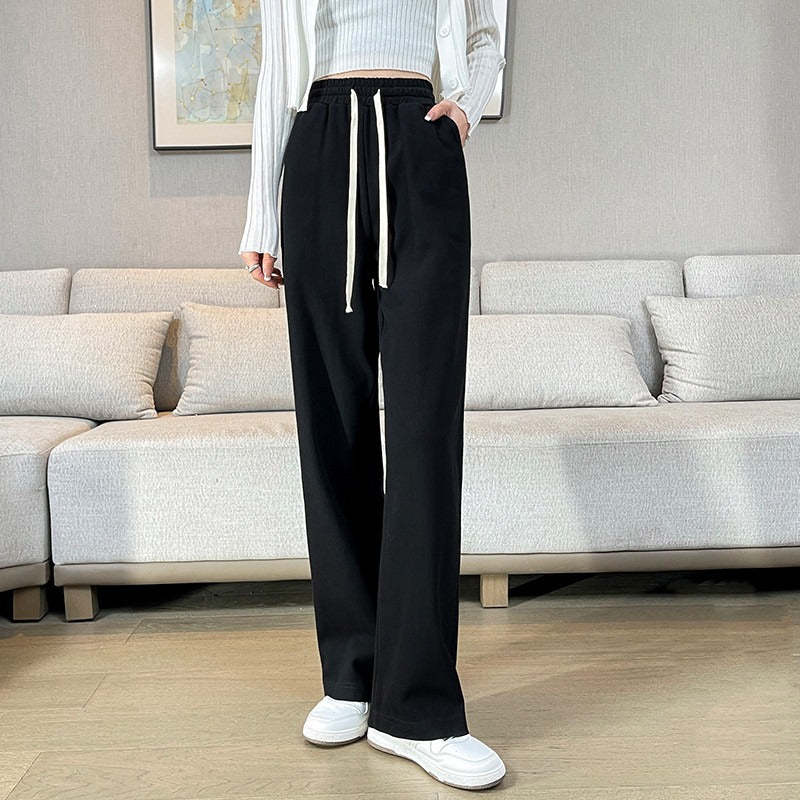 Baggy Office Wear Straight Pants-Legletic