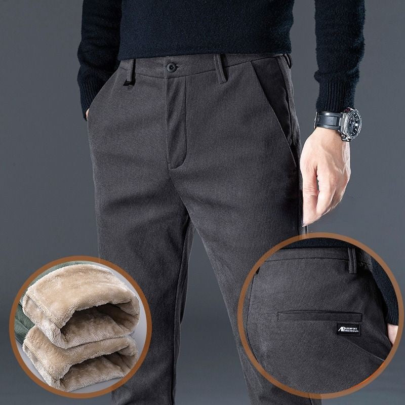 Korean Classic Elastic Waist Fluff Pants For Men-Legletic
