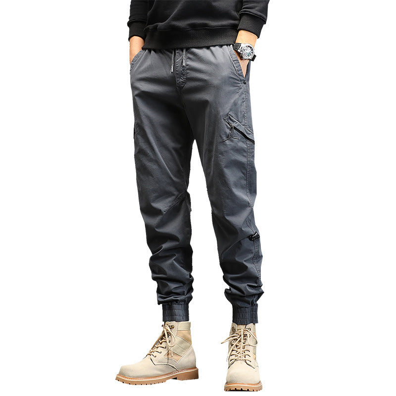 Retro Multi-Pocket Casual Pants-Legletic