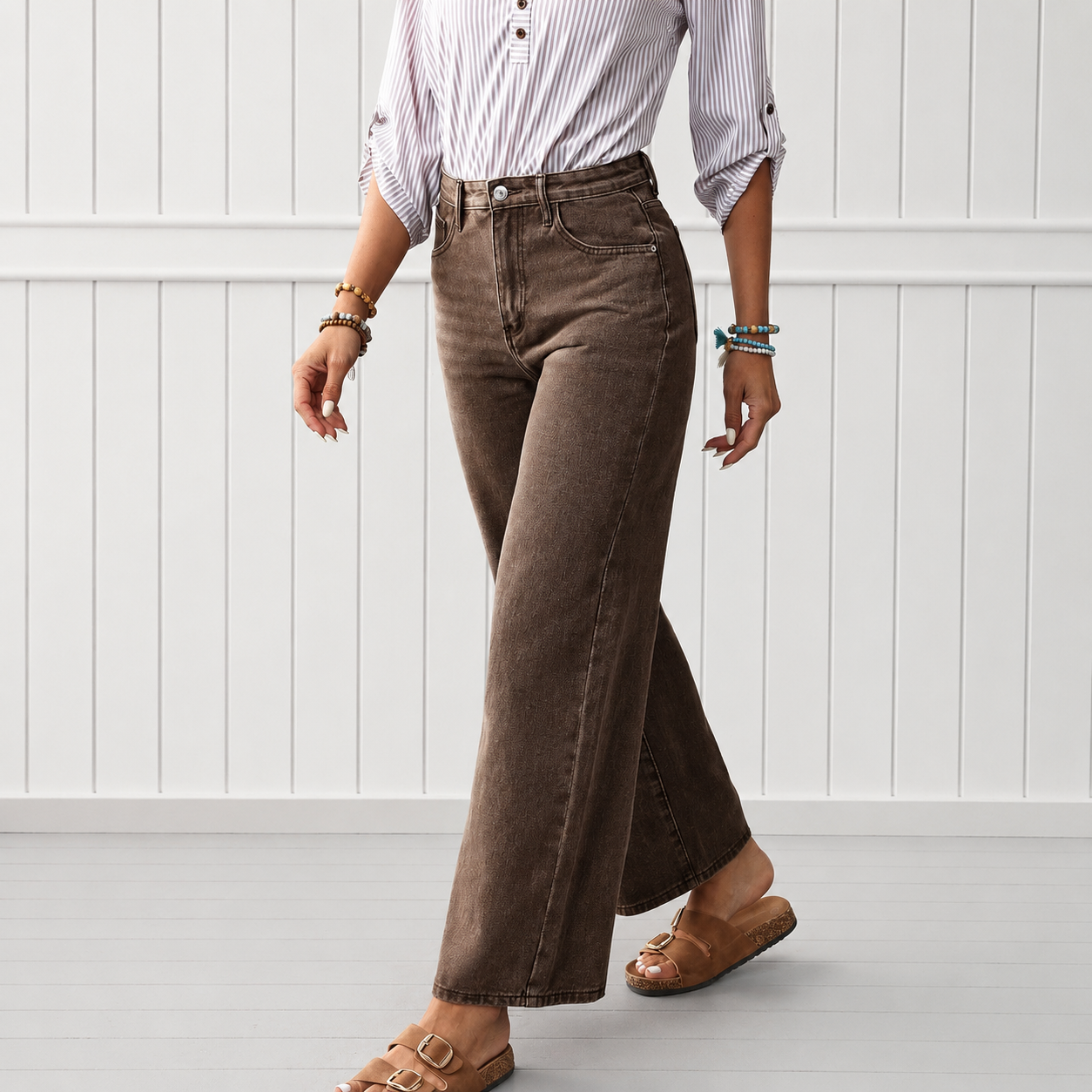 High Rise Straight Jeans For Women