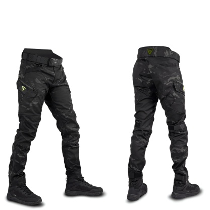 Black Heavy Duty Work Trousers with 10 Pockets
