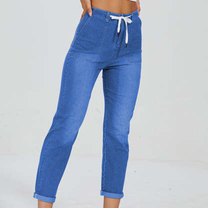 Comfy Denim Pull On Joggers-Legletic