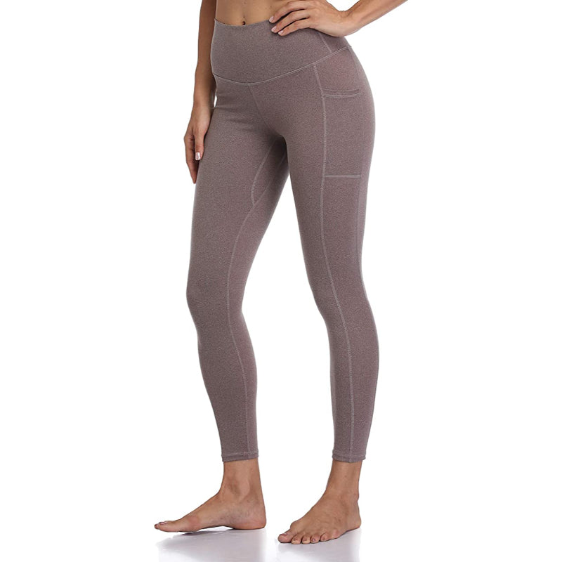 Stylish Print Women's High Waisted Yoga Pants Length Leggings With Pockets-Legletic
