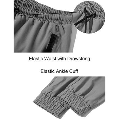 Women's Quick Dry Jogger Hiking Pants With Zipper Pockets Closed Bottom Sweatpants For Workout, Gym, Running-Legletic