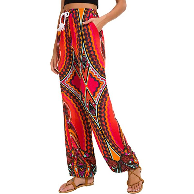 Floral Print Boho Yoga Pants Harem Pants Jogger Pants-Legletic