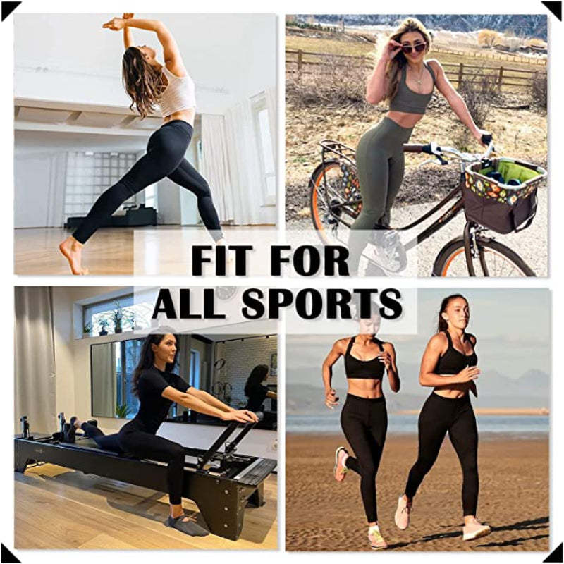 Pack Of 2 Leggings for Women Butt Lift-High Waisted Tummy Control Black Workout Yoga Pants-Legletic