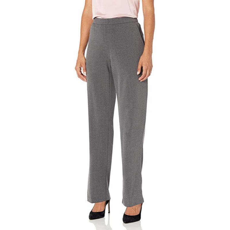 Women's Petite Flat-Front Straight-Leg Pant-Legletic