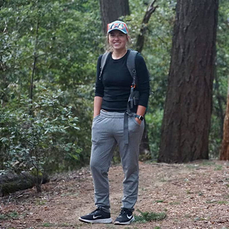 Women's Open Bottom Cotton Sweatpants With Pockets Lounge Jogging Track Pants Athletic Joggers Pants-Legletic