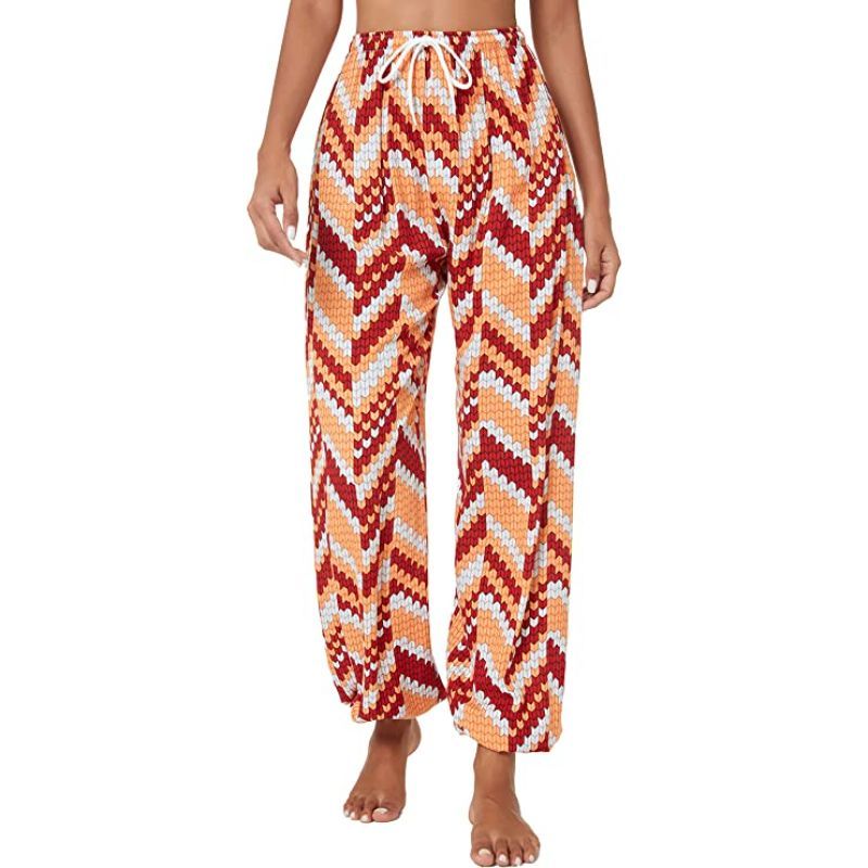 Floral Print Boho Yoga Pants Harem Pants Jogger Pants-Legletic