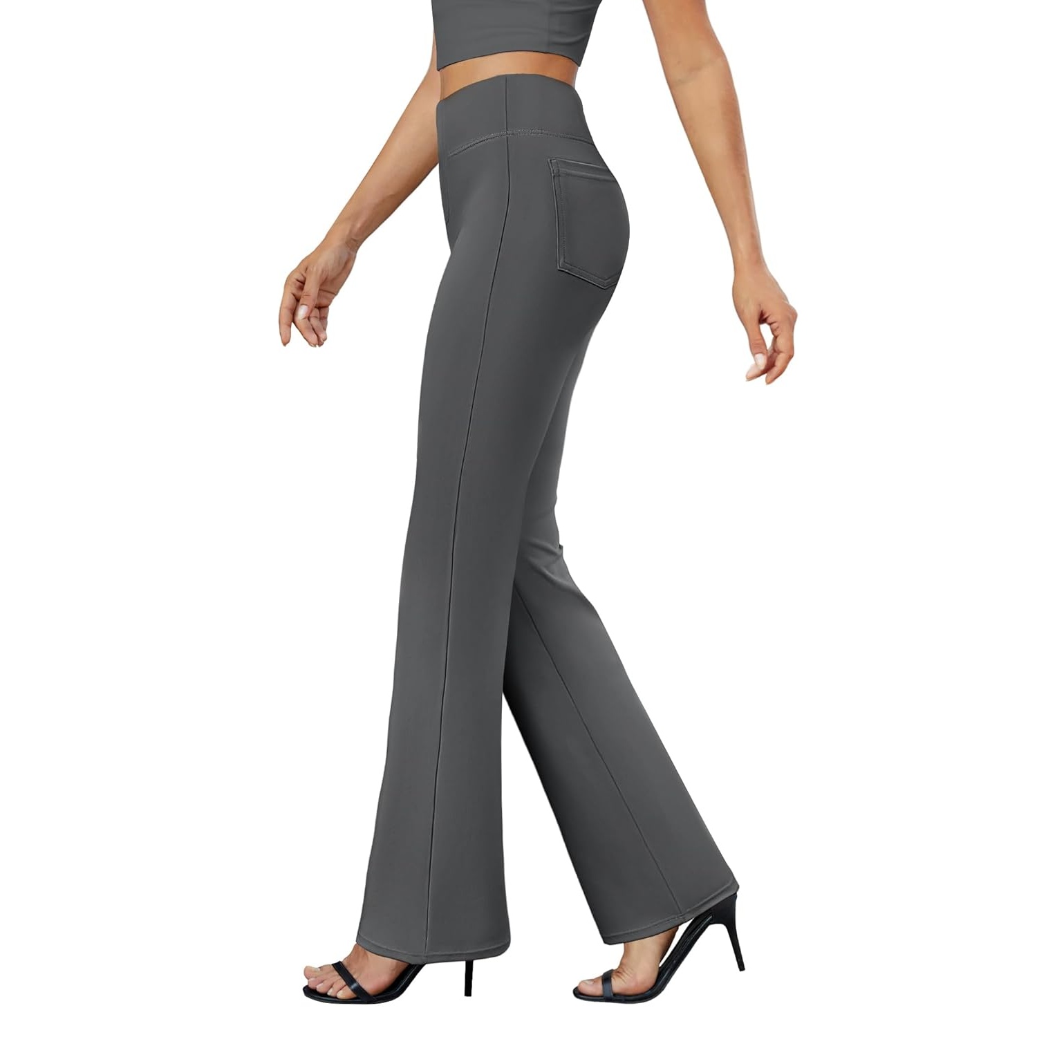 Casual Bootcut Stretchy Pants Dress Gown For Women