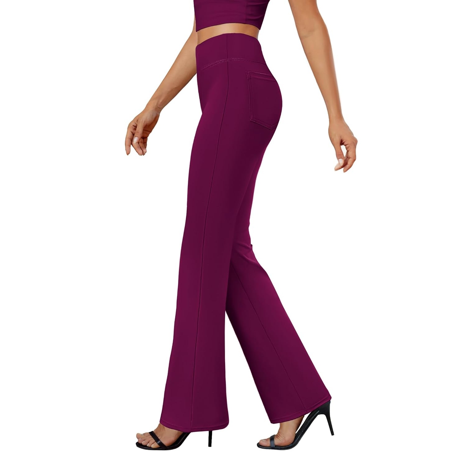 Casual Bootcut Stretchy Pants Dress Gown For Women