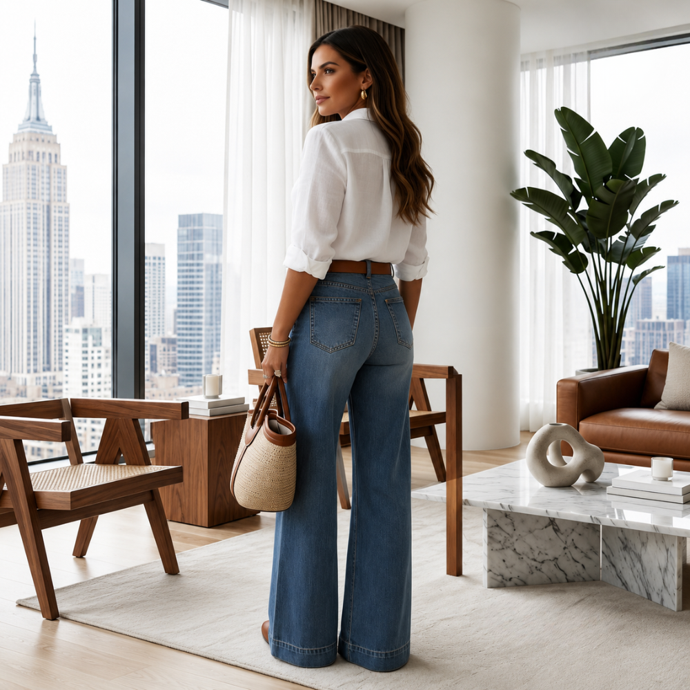 Casual Vintage Themed Summer Jeans For Women