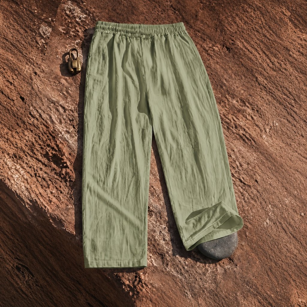 Casual Loose Wide Pants With Drawstring For Men