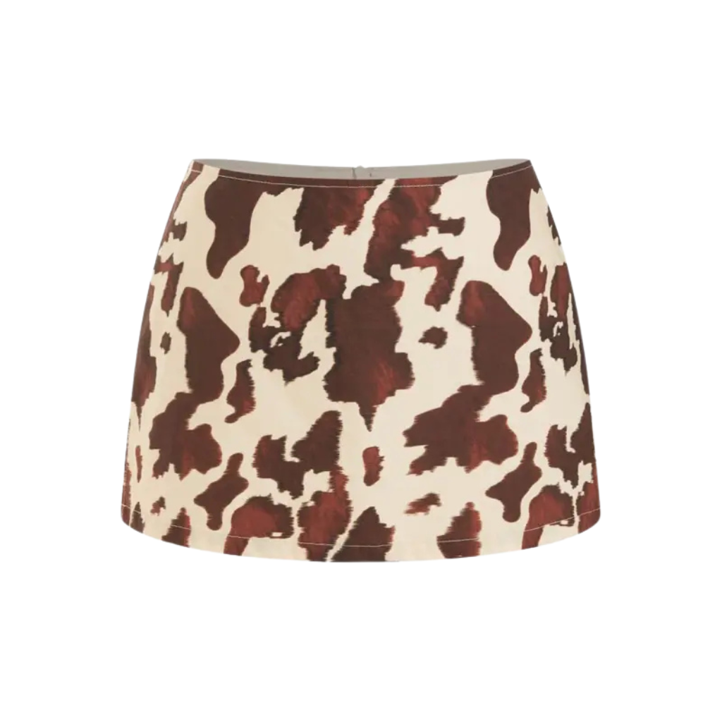 Low Rise Split Mini Skirt For Daily Casual Wear