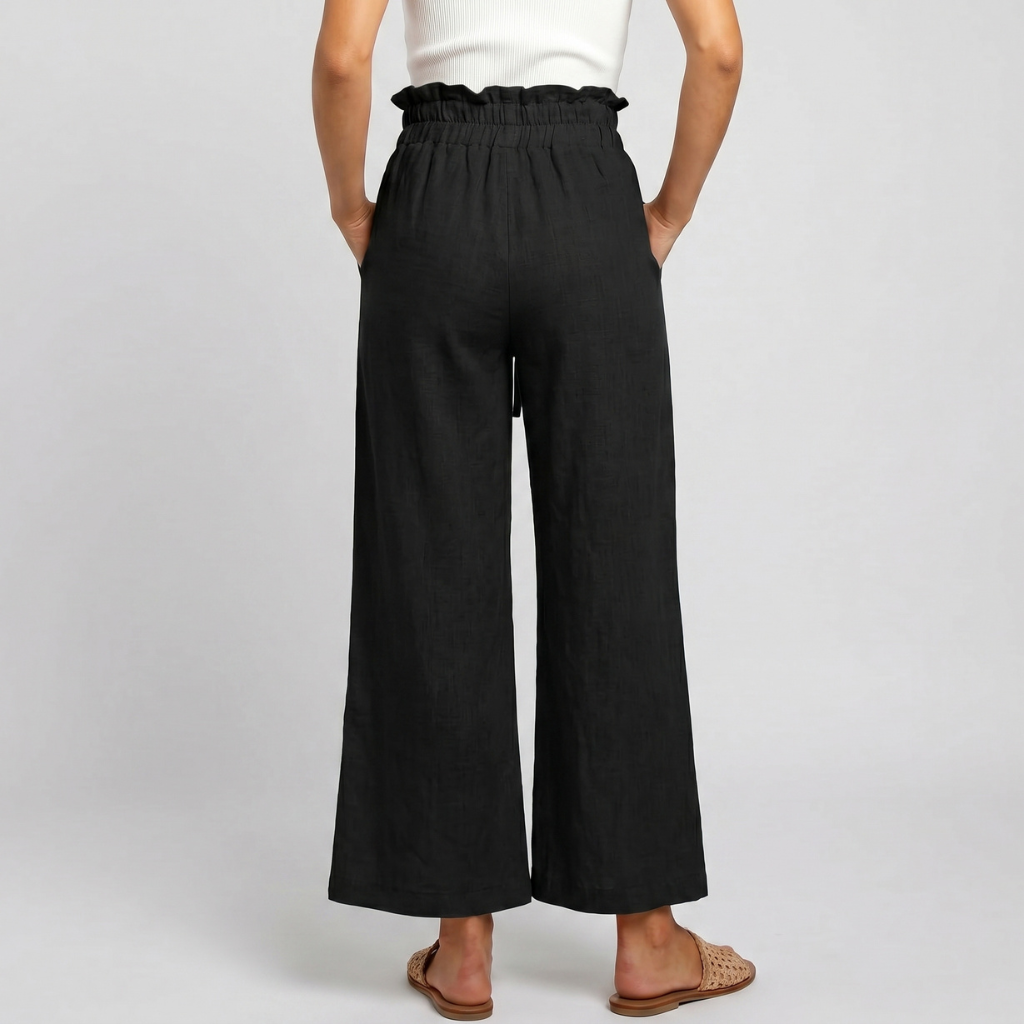 Casual High Rise Wide Palazzo Pants For Women Summer Wear