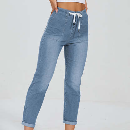 Comfy Denim Pull On Joggers-Legletic