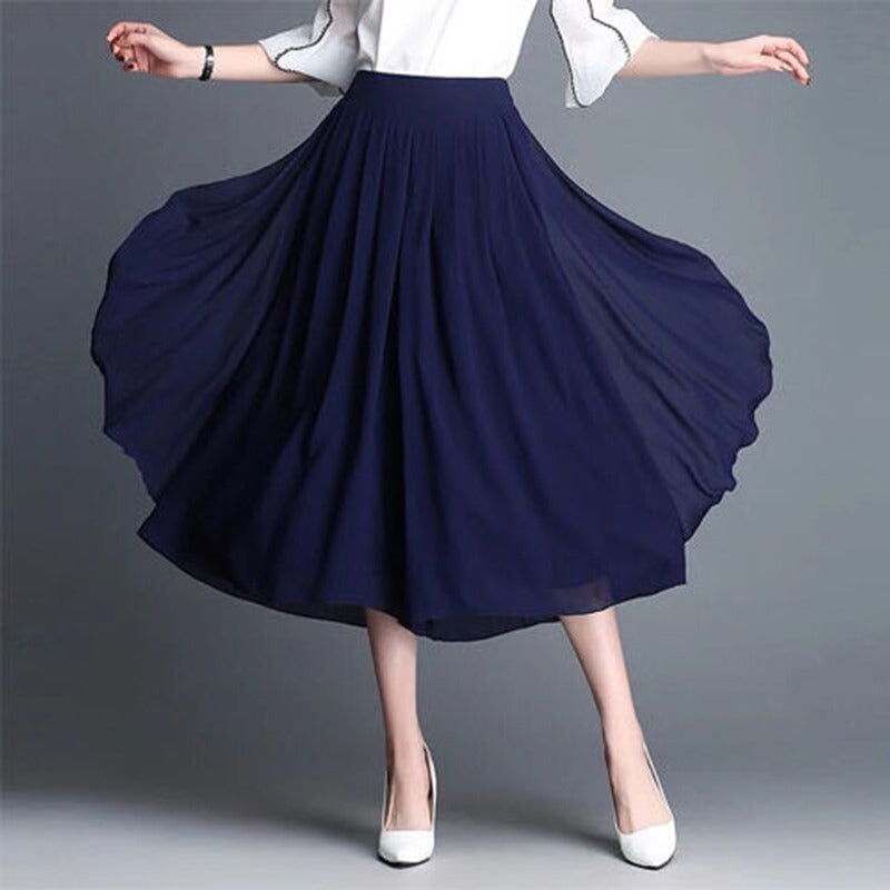 Elastic High Waist Elegant Capris For Females-Legletic