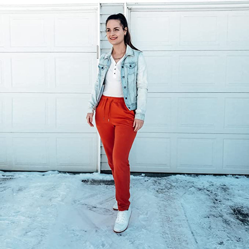 Women's Open Bottom Cotton Sweatpants With Pockets Lounge Jogging Track Pants Athletic Joggers Pants-Legletic