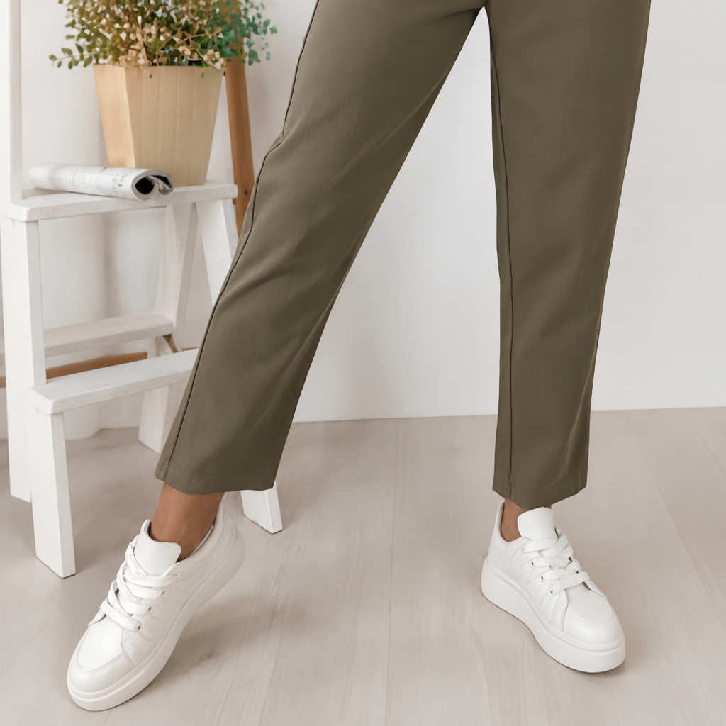 Casual Drawstring Tapered Lounge Pants for Women