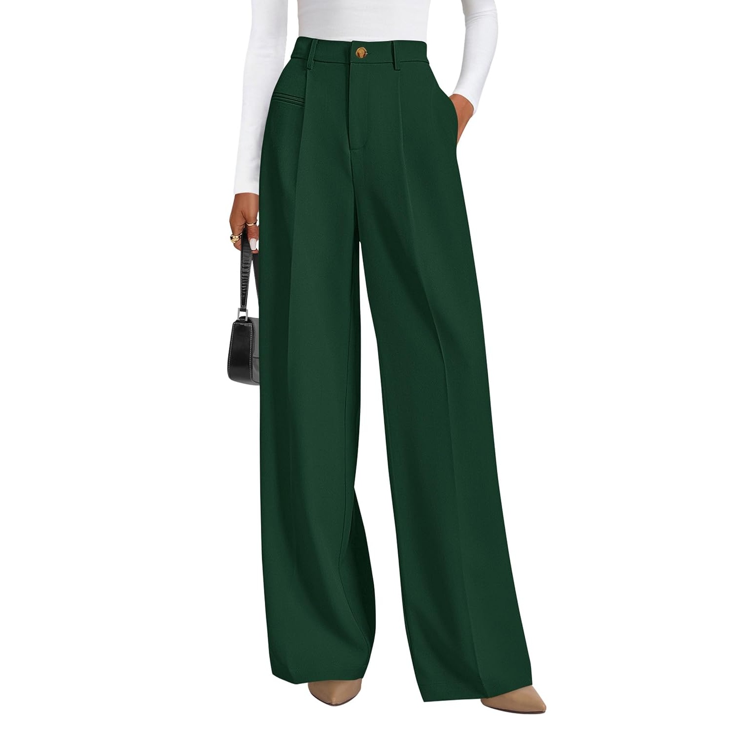 Solid Flowy WIde Palazzo Pants For Women