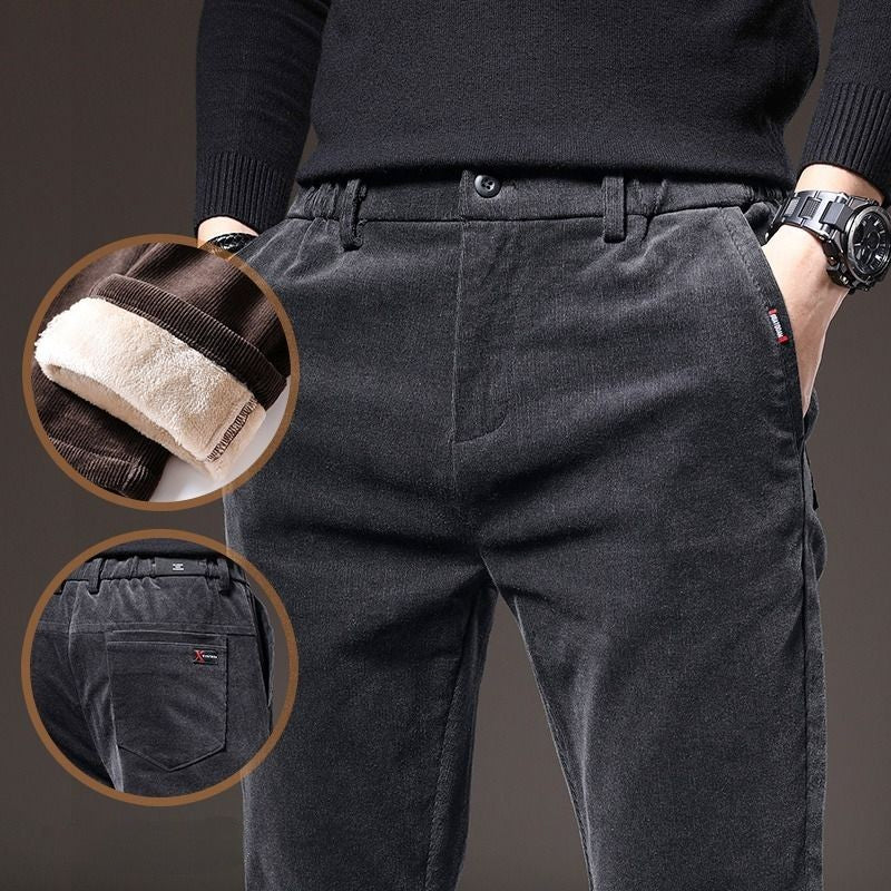 Korean Classic Elastic Waist Fluff Pants For Men-Legletic