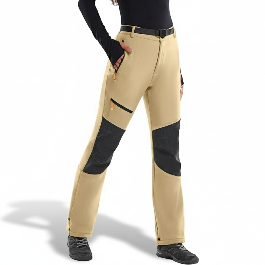 Fleece Lined Waterproof Snow Pants for Women