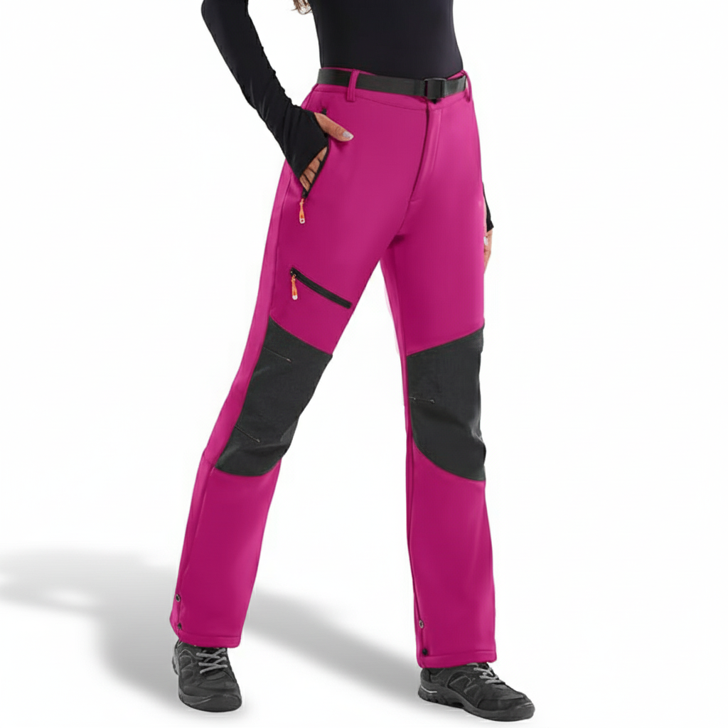 Fleece Lined Waterproof Snow Pants for Women
