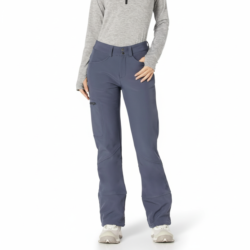 Fleece Lined Softshell Ski Snow Pants For Women