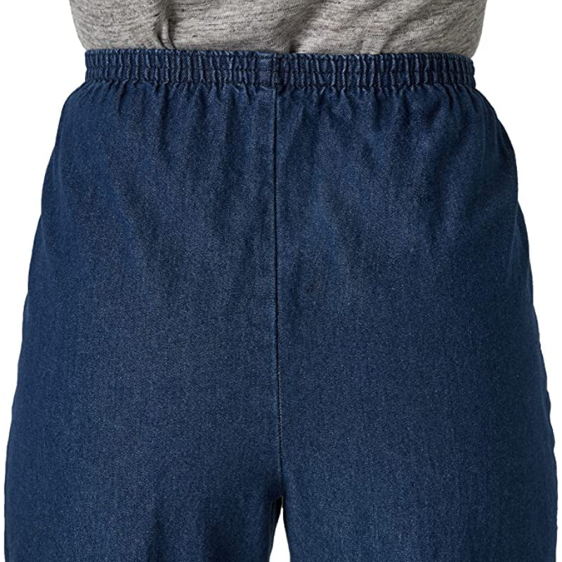 Women Cotton Pull-On Pant With Elastic Waist-Legletic