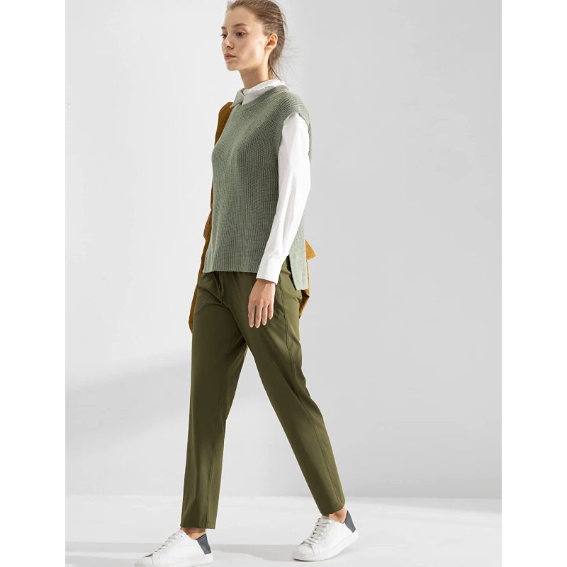 Joggers Travel Pants With Pockets Lounge Casual Stretch Workout Pants For Women-Legletic