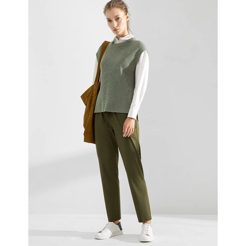 Joggers Travel Pants With Pockets Lounge Casual Stretch Workout Pants For Women-Legletic