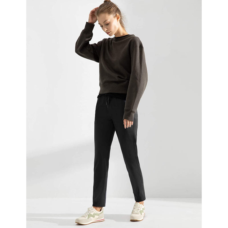 Joggers Travel Pants With Pockets Lounge Casual Stretch Workout Pants For Women-Legletic