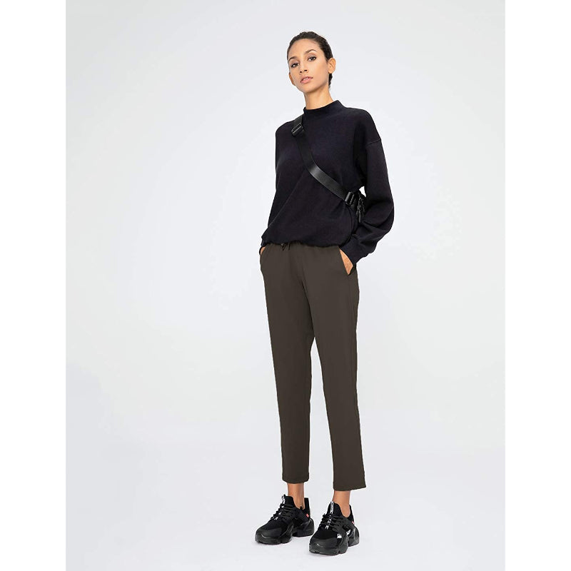 Joggers Travel Pants With Pockets Lounge Casual Stretch Workout Pants For Women-Legletic