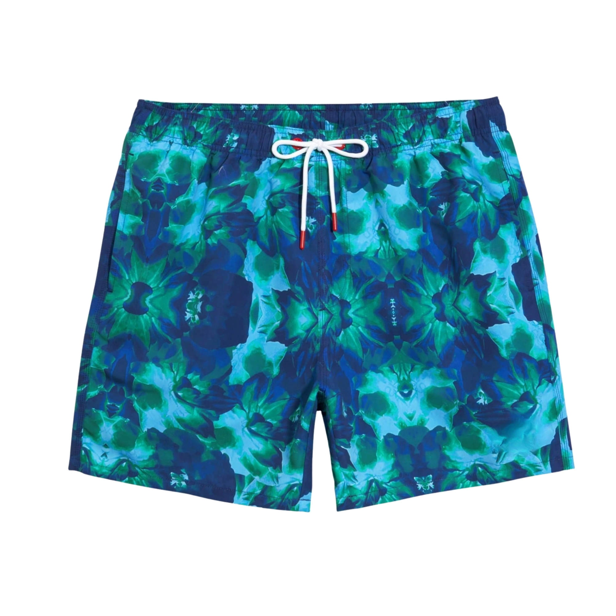 All Over Print Drawstring Beach Shorts Men Swim Trunks With One Piece Swimsuit Couple Set