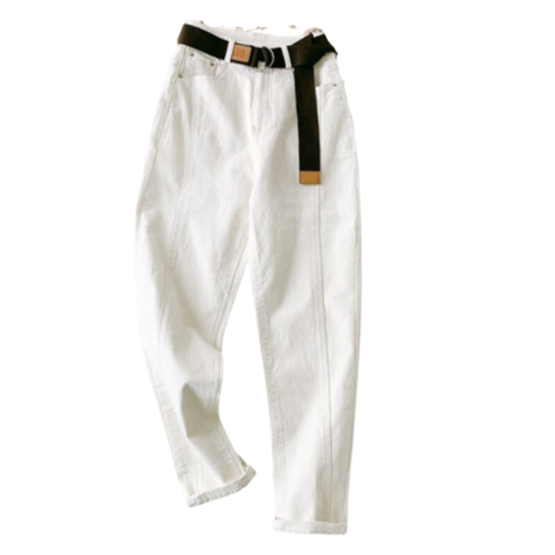 Women's Clothing Casual Loose Jeans-Legletic