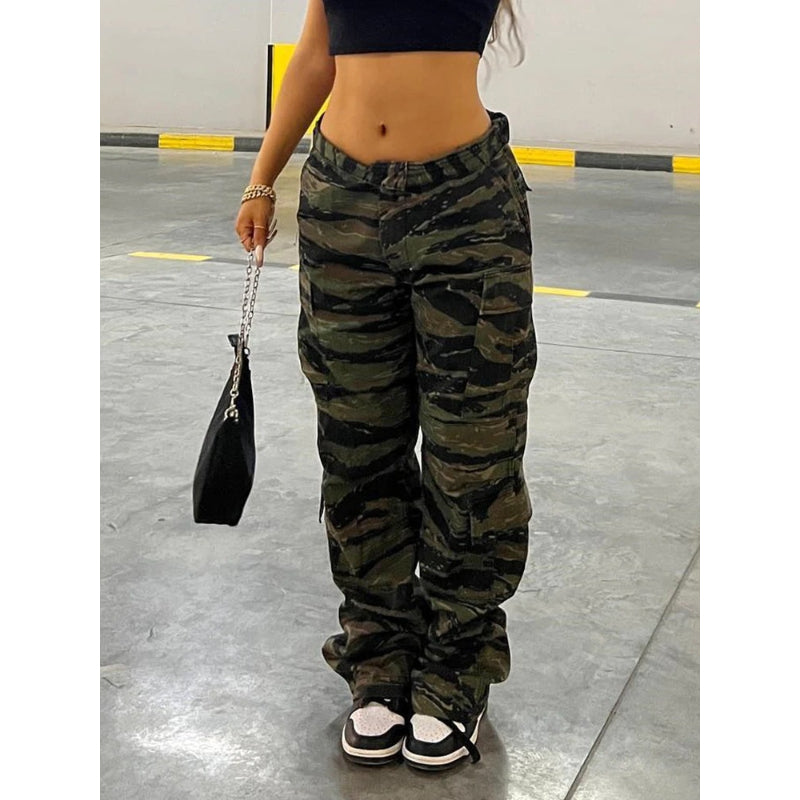 Summer Women's Vintage Baggy Cargo Pants-Legletic