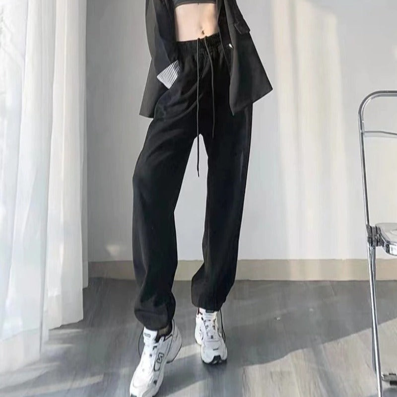 Streetwear High Waist Loose Pants-Legletic