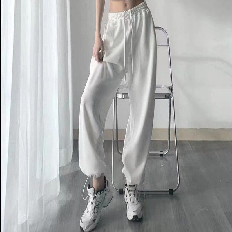 Streetwear High Waist Loose Pants-Legletic