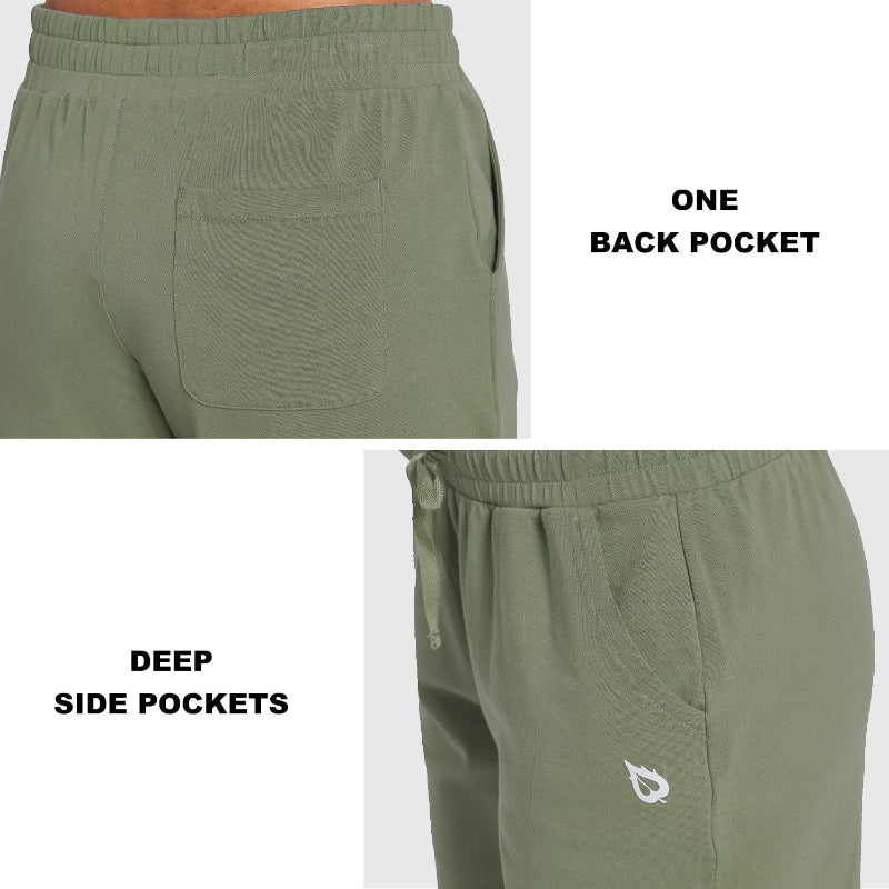 Women's Active Yoga Lounge Capri Pocketed Walking Crop Pants-Legletic