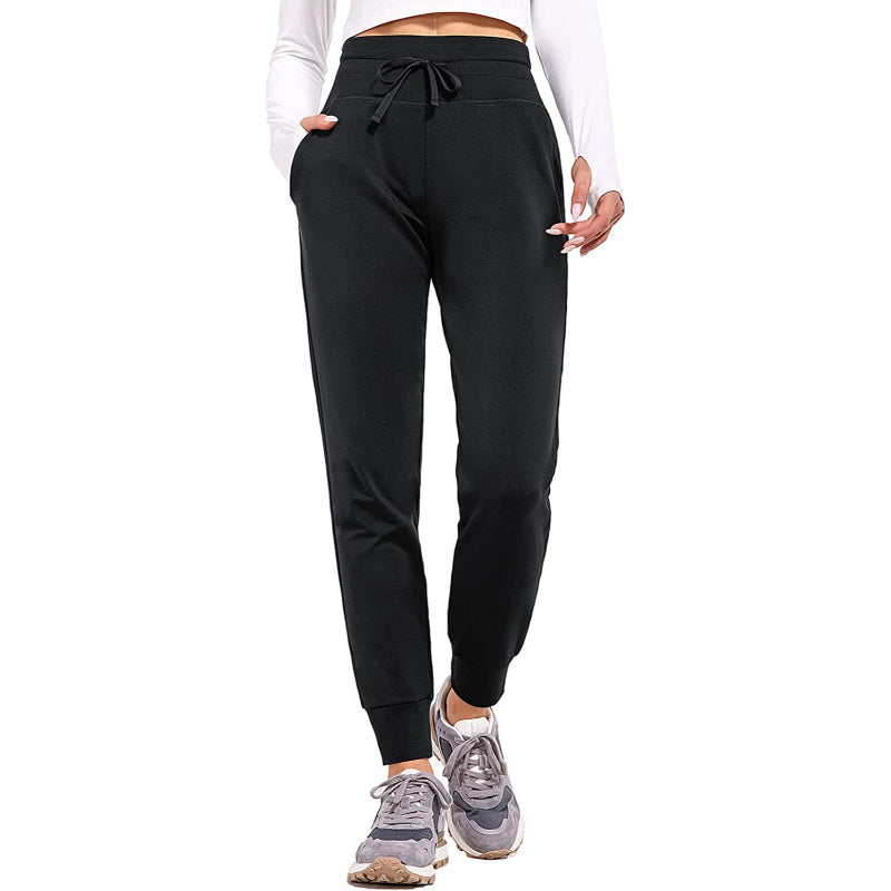 Women's Fleece Lined Pants Water Resistant Thermal Joggers Winter Running Hiking Sweatpants Snow Pants Pockets-Legletic