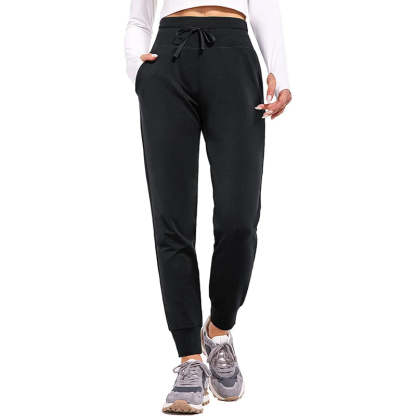 Women's Fleece Lined Pants Water Resistant Thermal Joggers Winter Running Hiking Sweatpants Snow Pants Pockets-Legletic